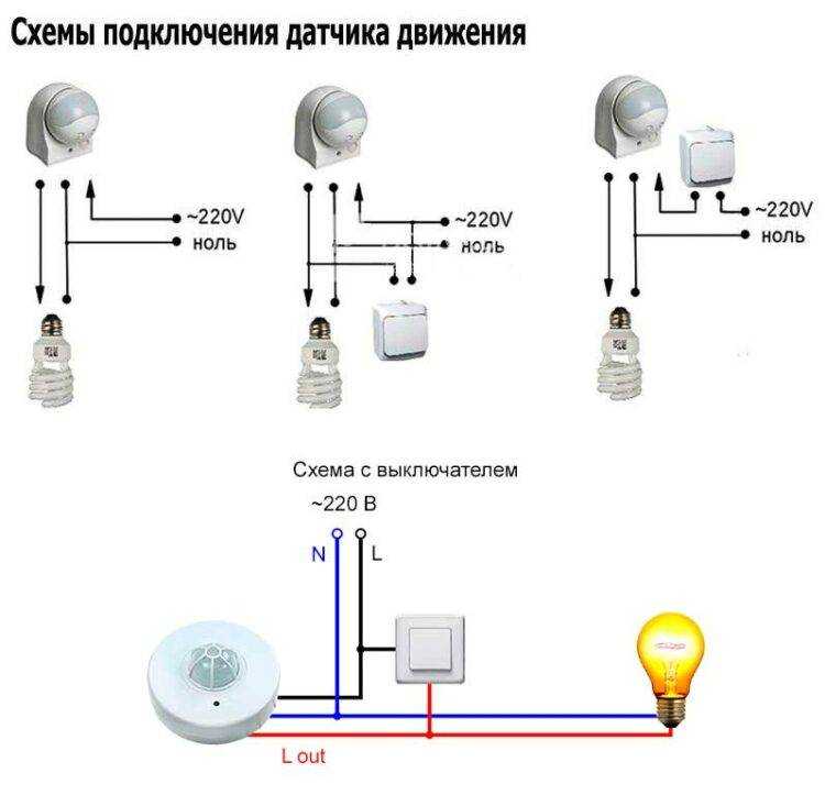 Лампа с датчиком движения: варианты схем подключения светодиодных ламп для квартиры, дома, офиса
