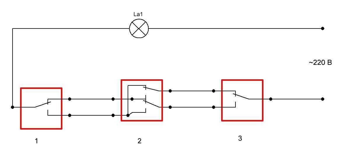 Как подключить перекрестный выключатель. 2х клавишный перекрестный переключатель схема подключения. Перекрёстный выключатель одноклавишный схема подключения. Схема расключения проходного переключателя с 4 мест. Схема подключения 5 проходных выключателей.