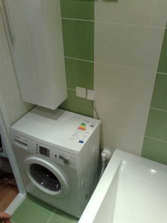 Установка розетки для стиральной машины в ванной