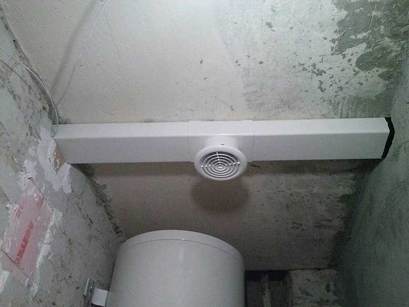 Вытяжка в ванной и санузле с помощью вытяжного вентилятора
