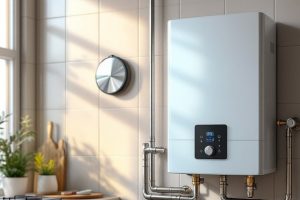 Новая газовая колонка на кухне квартиры