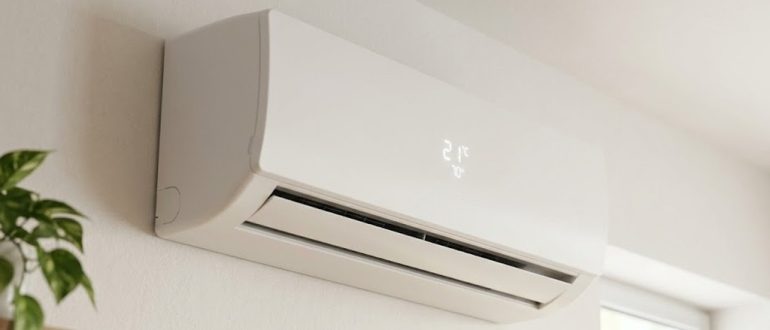Внутренний блок кондиционера с индикацией на дисплее