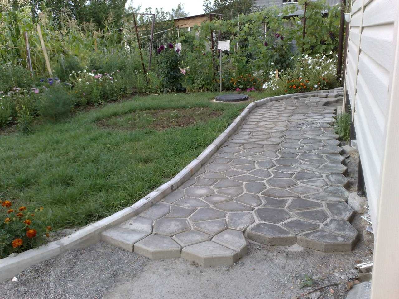 Как залить бетоном двор
