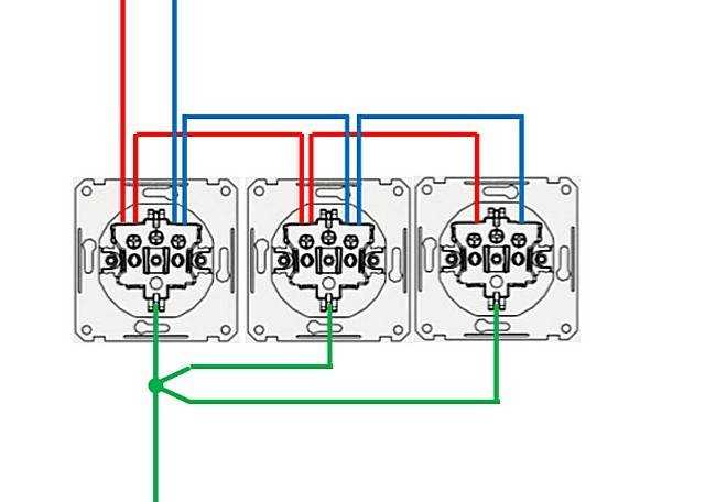 Как подключить несколько розеток от одного провода?