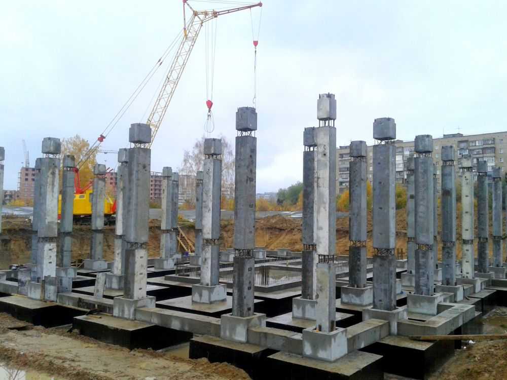 Железобетонные колонны для зданий: расчет   строительство домов и конструкций из пеноблоков
