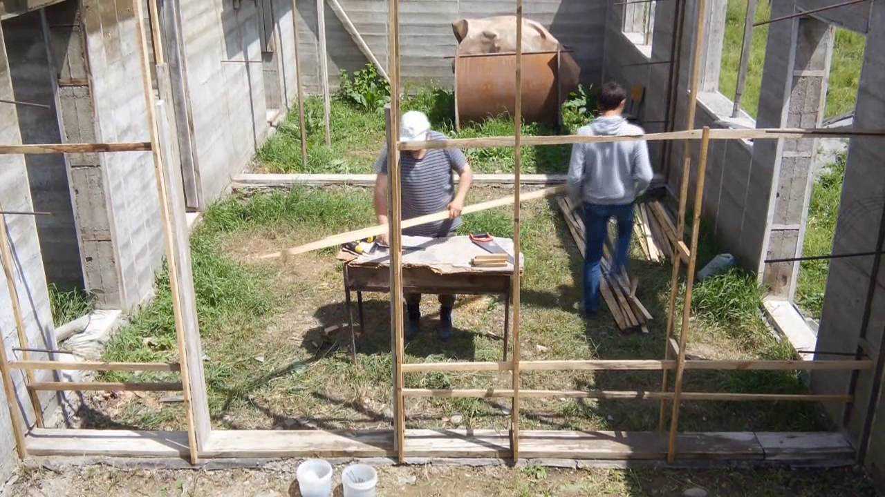 Как построить дом своими руками из опилкобетона арболита народный строитель андрюха