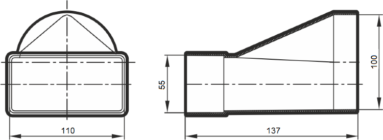 Труба для вытяжки на кухне: диаметр вентиляционной трубы для кухонного воздуховода, пластиковый раструб