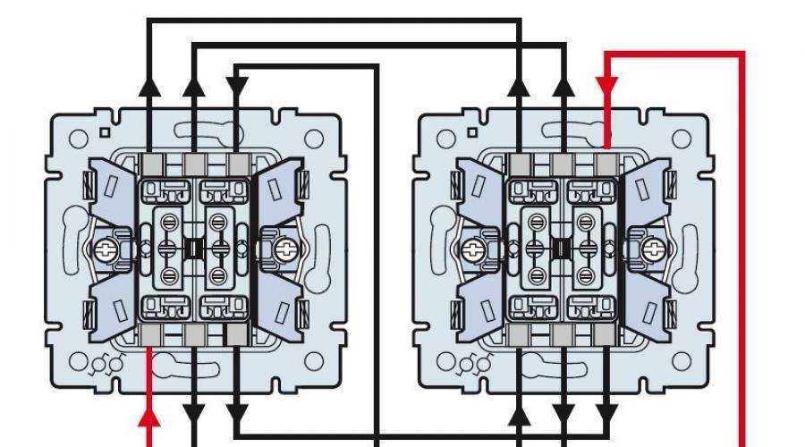 Схема проходного выключателя с двух мест - всё о электрике