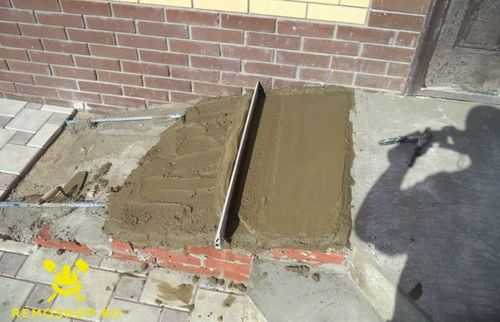 Как сделать пандус из бетона