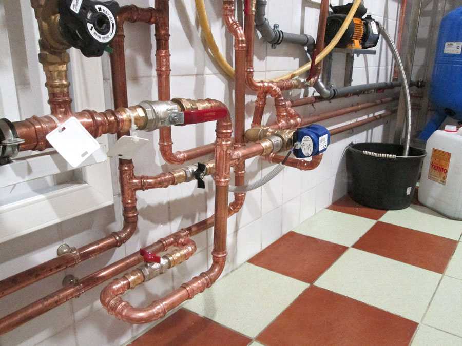Монтаж медных труб отопления: способы соединения и установки