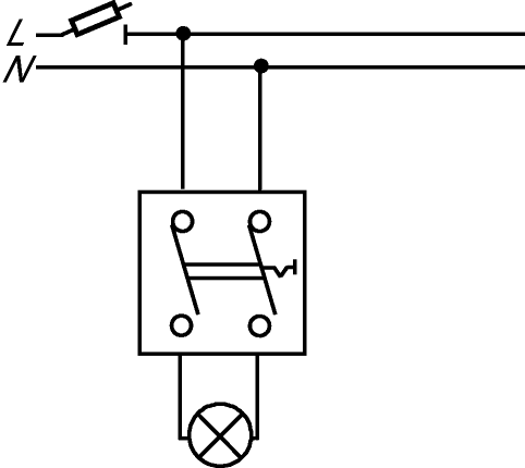 Схема подключения двухклавишного выключателя - строительство и ремонт