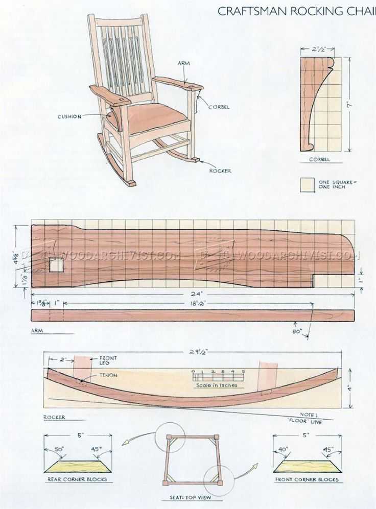 Кресло качалка своими руками: из дерева, фанеры, чертежи, фото