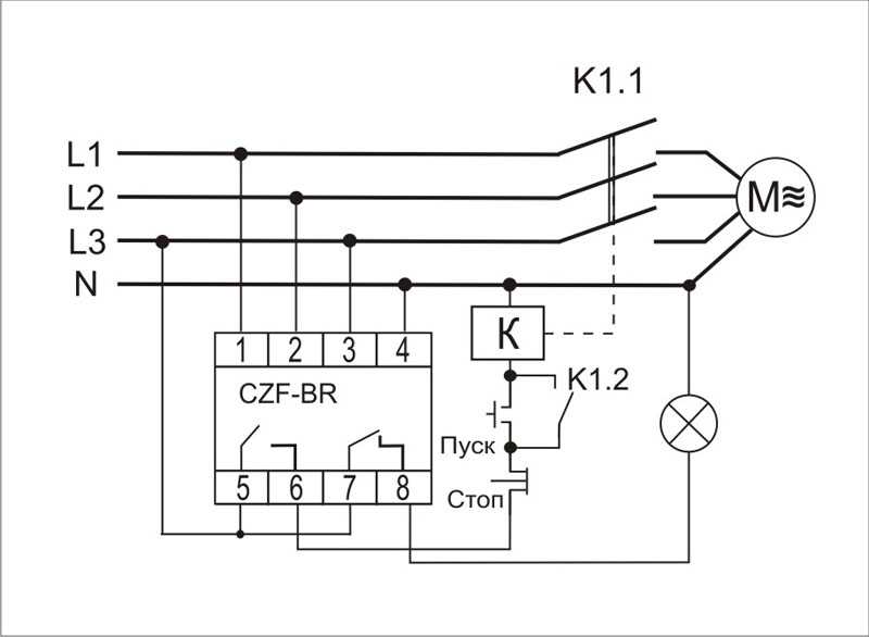 Схема подключения реле контроля фаз - всё о электрике
