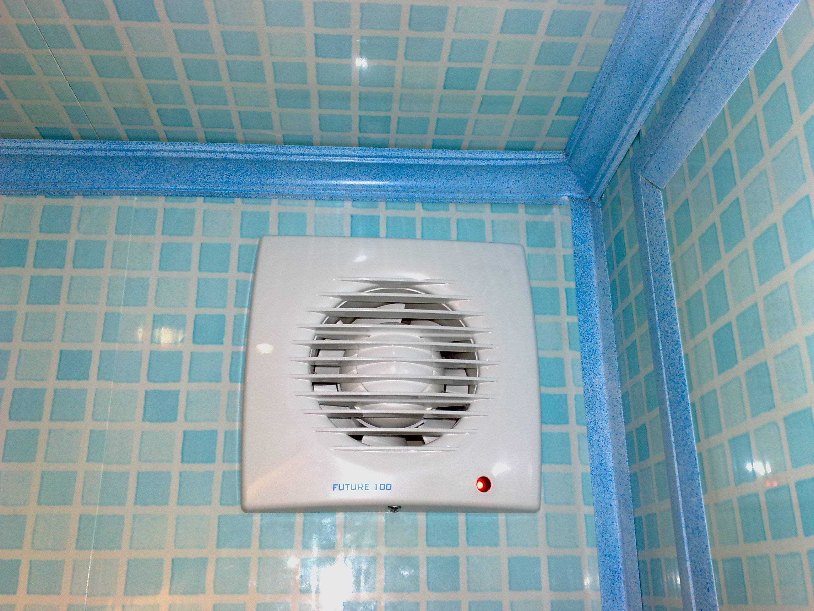 Установка вентиляции в ванной и туалете своими руками